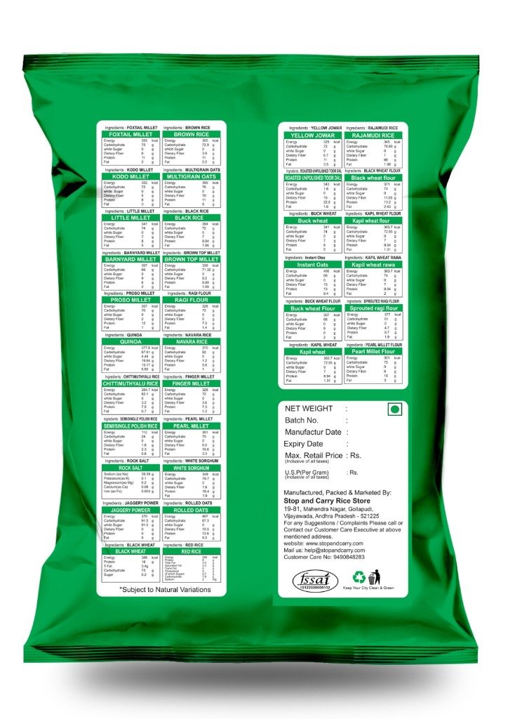 Khapli Wheat Ingredients & Nutrition Facts